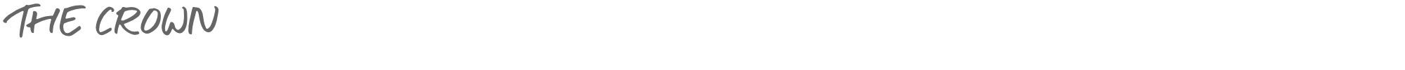Sample characters The Crown Font